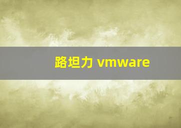 路坦力 vmware